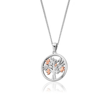Clogau Silver Tree of Life Circle Pendant