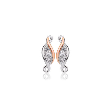 Clogau Silver Past Present Future Stud Earrings