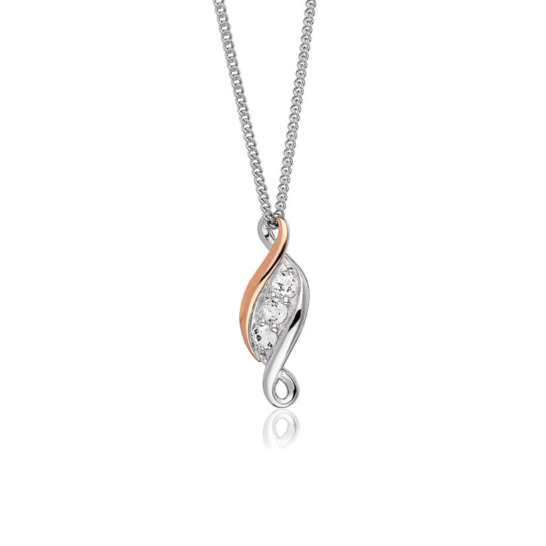 Clogau Silver Past Present Future Pendant