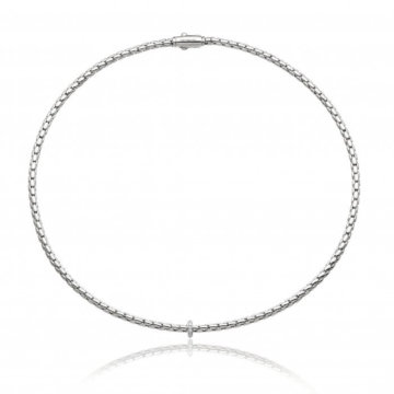 Chimento Stretch Spring White Gold and Diamond Collar
