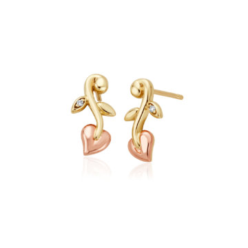 Clogau Gold Vines of Life Diamond Stud Earrings