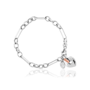 Clogau Silver Cariad Heart Bracelet