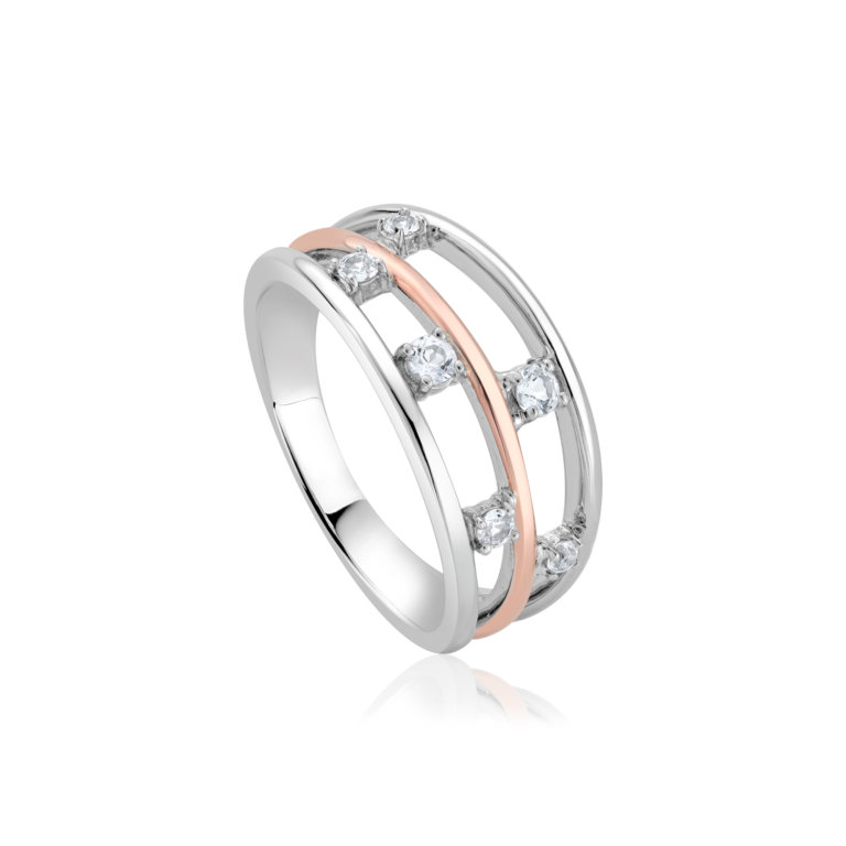 Clogau Silver Awyr Y Nos Ring
