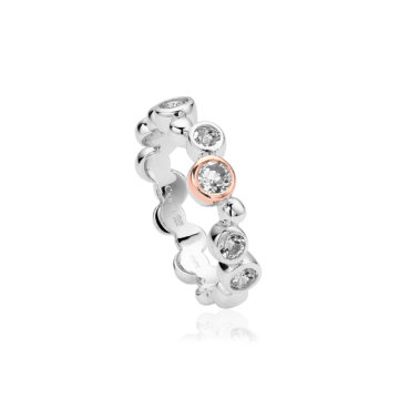 Clogau Silver Celebration White Topaz Ring