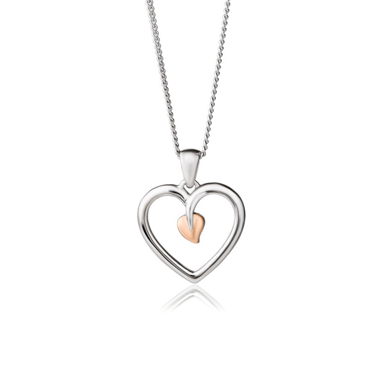 Clogau Silver Tree of Life Heart Pendant