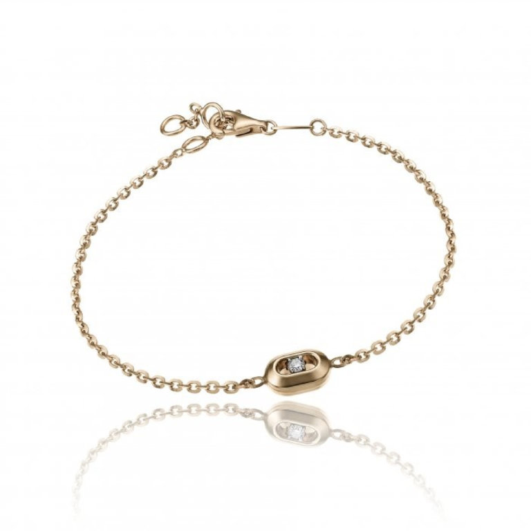 Chimento Double Optima Rose Gold and Diamond Bracelet