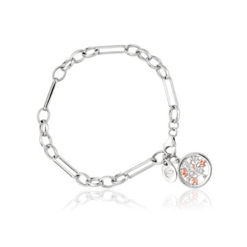 Clogau Silver Tree of Life Figaro Bracelet