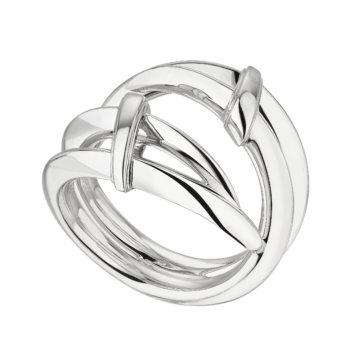 Shaun Leane Silver Sabre Deco Twist Ring