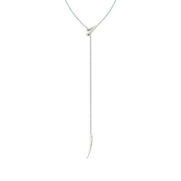 Shaun Leane Silver Sabre Deco Long Drop Necklace