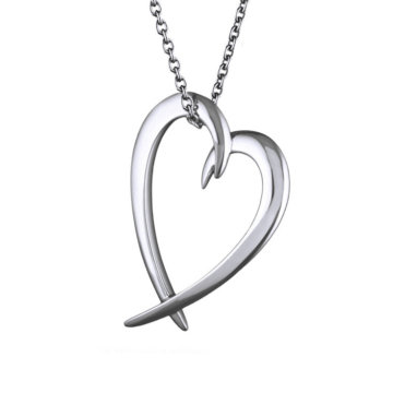 Shaun Leane Silver Hook Heart Pendant