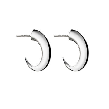 Shaun Leane Silver Talon Cat Claw Medium Hoop Earrings