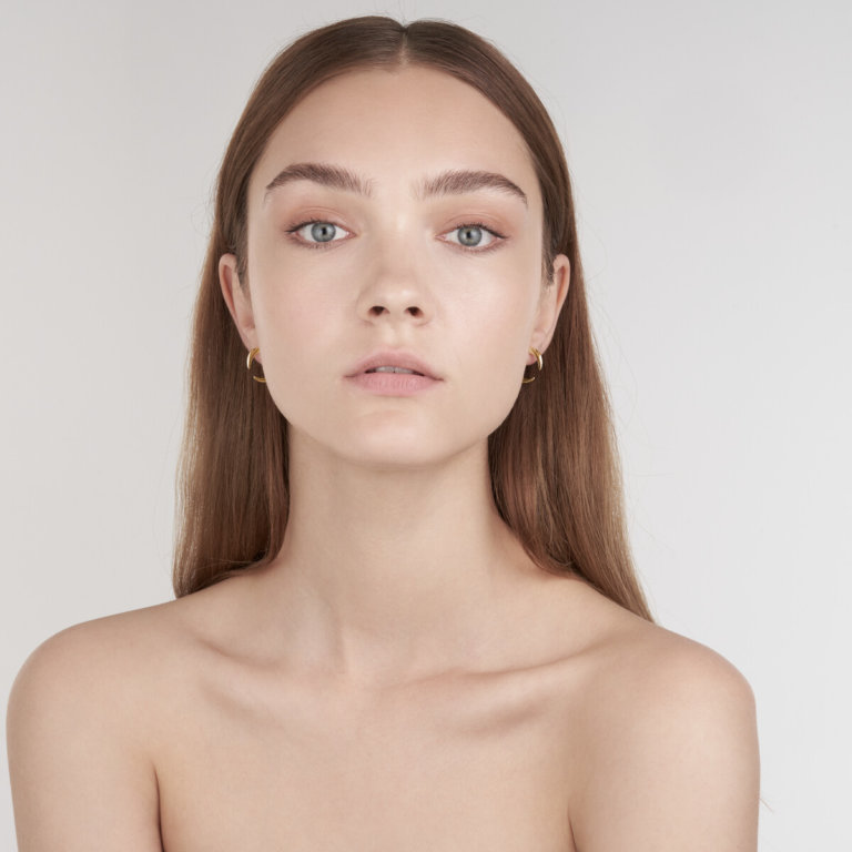 Shaun Leane Yellow Gold Vermeil Talon Small Hoop Earrings - Image 2
