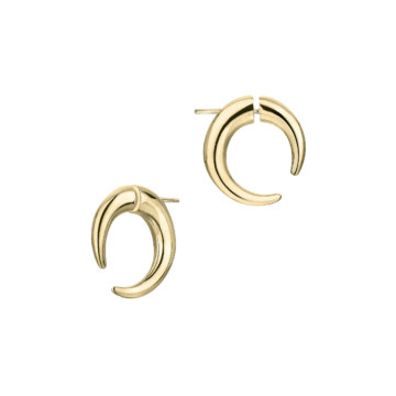 Shaun Leane Yellow Gold Vermeil Talon Small Hoop Earrings