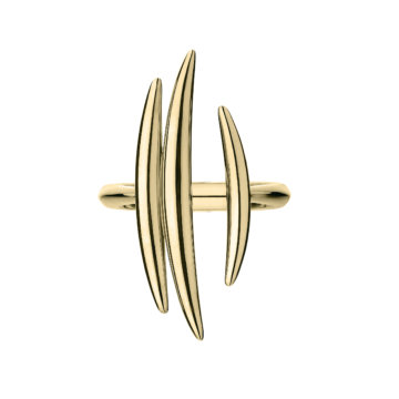 Shaun Leane Yellow Gold Vermeil Quill Triple Bar Ring