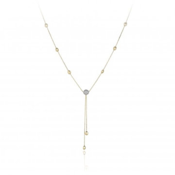 Chimento Armillas Acqua 18ct Yellow Gold and Diamond Necklace