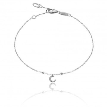 Chimento Love In White Gold and Diamond Moon Bracelet