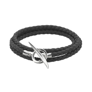 Shaun Leane Silver & Leather Quill Bracelet