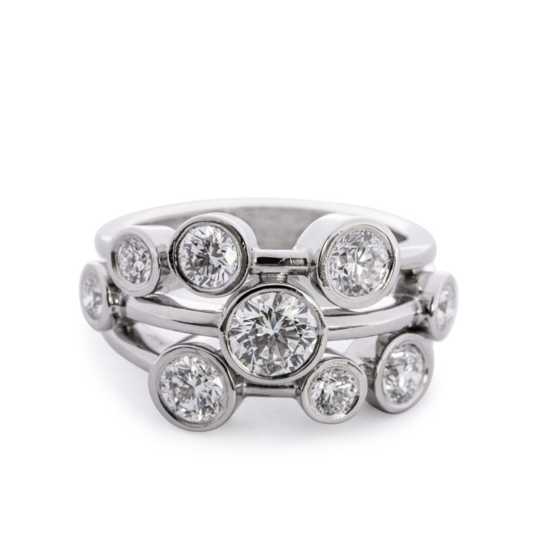 Brilliant Cut Diamond 2.04ct Scatter Ring