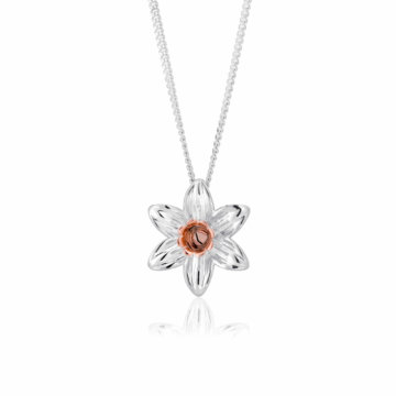 Clogau Silver Daffodil Pendant