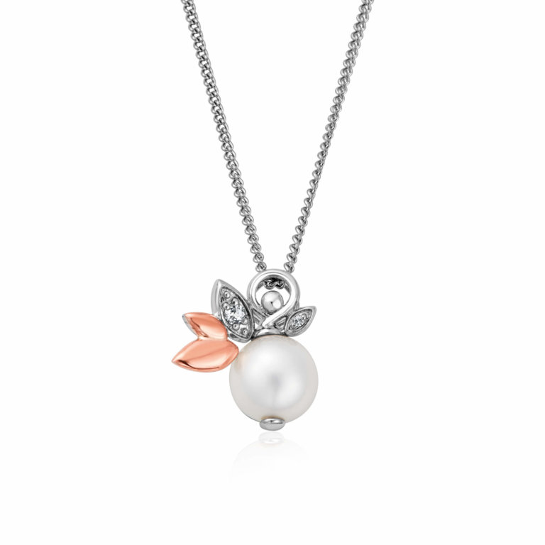 Clogau Silver Lily of the Valley Pearl Pendant