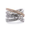 Brilliant Cut Diamond 1.40ct Crossover Scatter Ring - Image 3