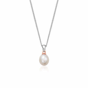 Clogau Nature's Wonder Sterling Silver Beachcomber Pendant with Pearl