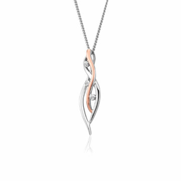 Clogau Silver Swallow Falls Drop Pendant