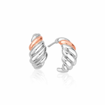 Clogau Silver Lover's Twist Earrings