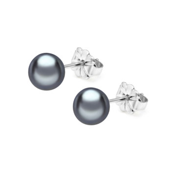 Tahitian Cultured Pearl 8.5mm Stud Earrings