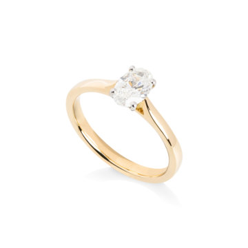 Forever Fattorinis 0.71ct Oval Cut Diamond Ring