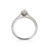 Forever Fattorinis 0.70ct Pear Cut Diamond with Diamond Shoulders Ring - Image 2
