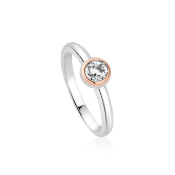 Clogau Silver Celebration White Topaz Ring