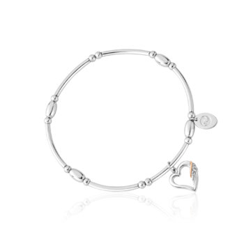 Clogau Silver Past Present Future Heart Affinity Bracelet