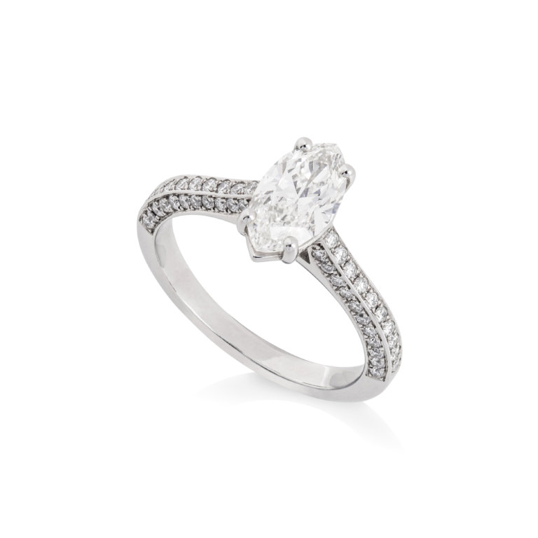 Marquise Cut 1.02ct Diamond Single Stone Ring