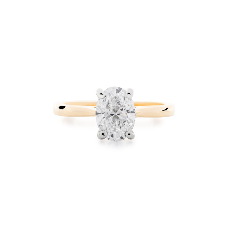 Laboratory Grown Oval Brilliant Cut 1.50ct Diamond Ring