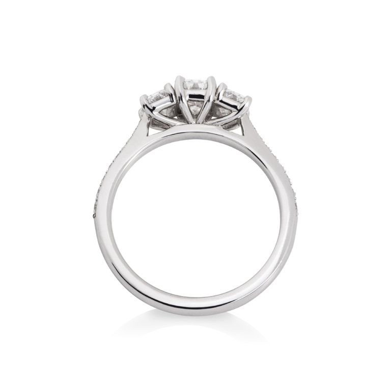 Phoenix Cut Diamond 1.13ct Three Stone Ring - Image 2