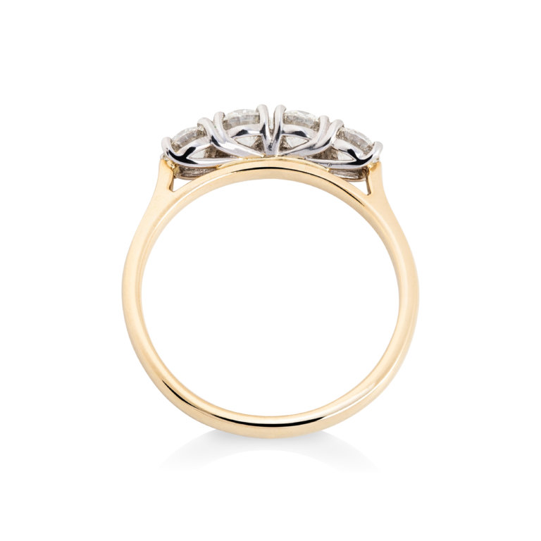 Brilliant Cut 1.03ct Diamond Claw Set Four Stone Ring - Image 2
