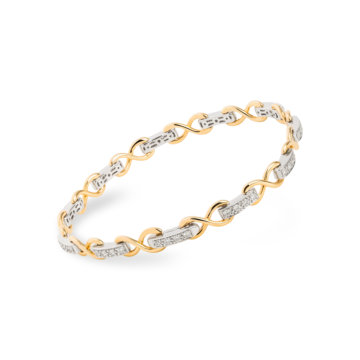 Diamond Set 0.80ct Infinity Link Bracelet