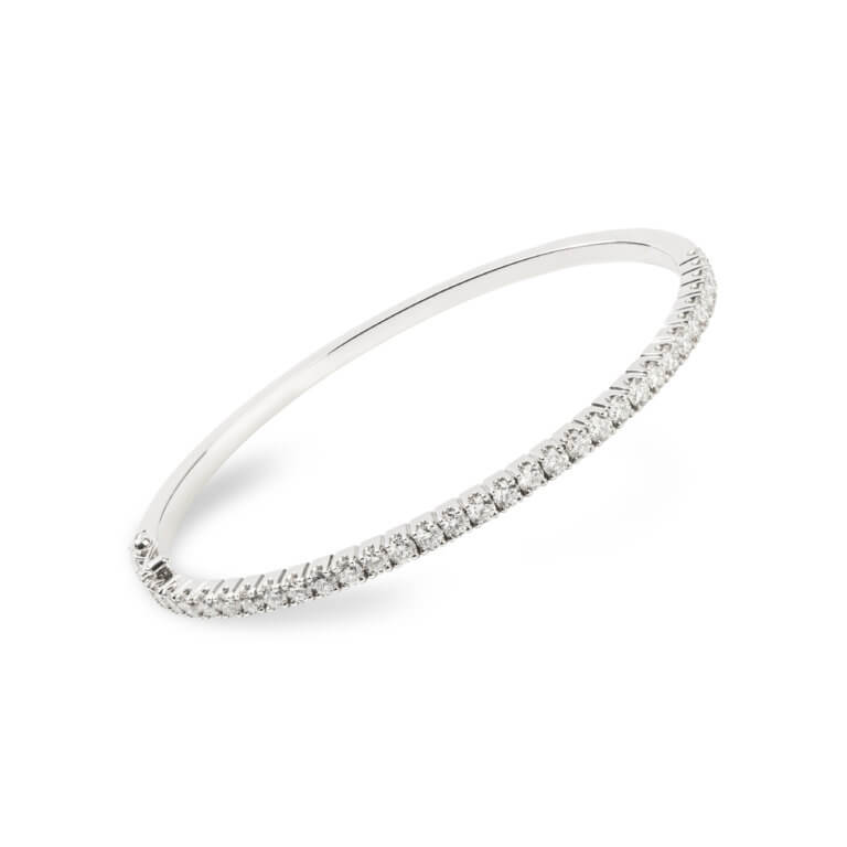 Diamond Set 2.55ct Classic Bangle