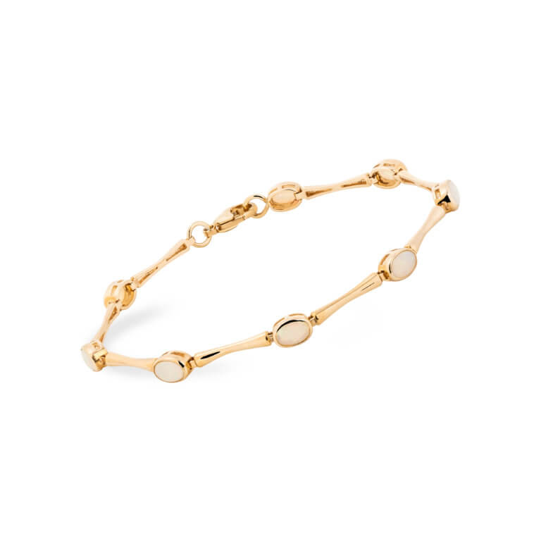 Opal and Yellow Gold Bracelet