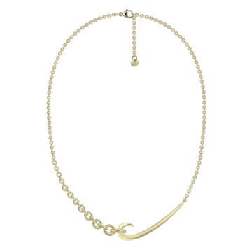 Shaun Leane Yellow Gold Vermeil Hook Chain Choker Pendant