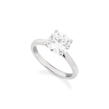 Laboratory Grown Round Brilliant Cut 2.01ct Diamond Ring