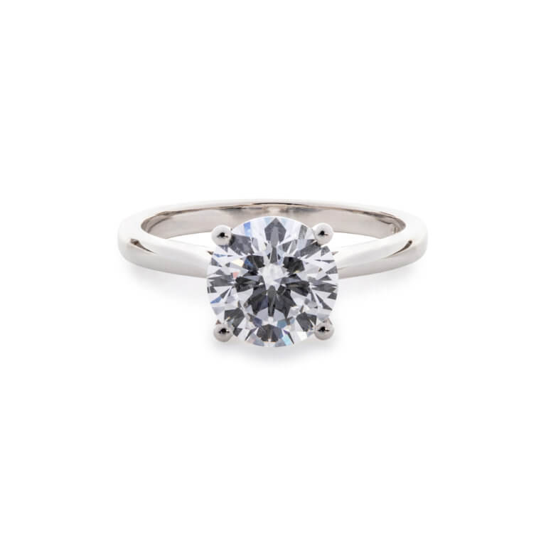 Laboratory Grown Round Brilliant Cut 2.00ct Diamond Ring