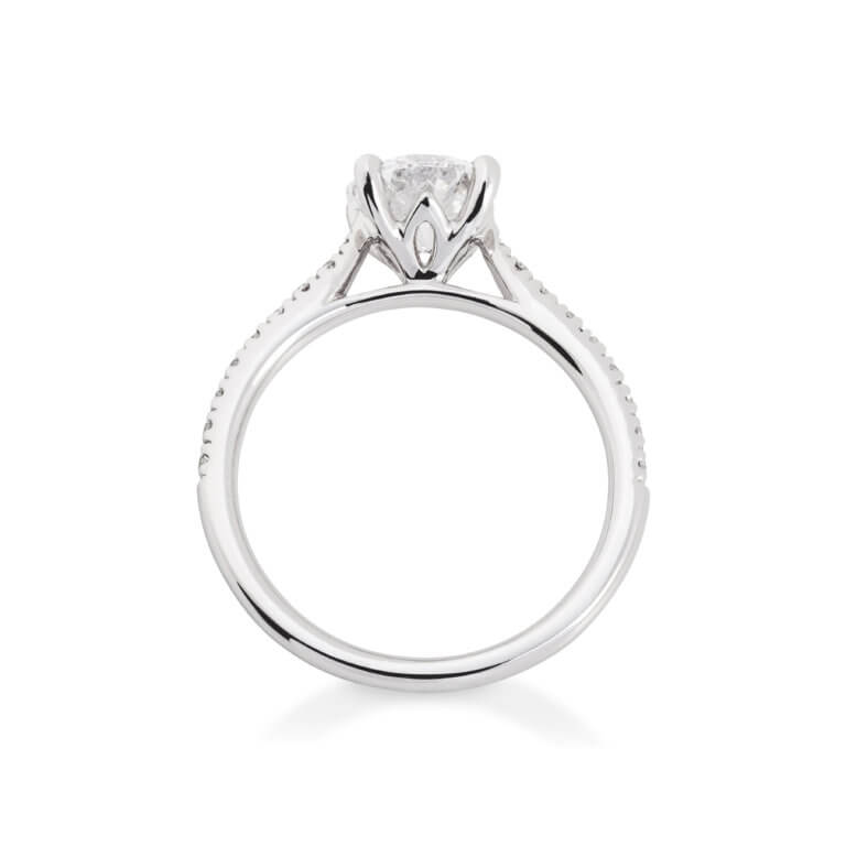 Laboratory Grown Round Brilliant Cut 1.02ct Diamond Ring