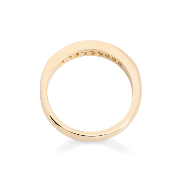 Ruby and Diamond Channel Set Eternity Ring - Image 2