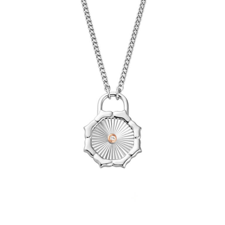 Clogau Silver Nos Da White Topaz Pendant