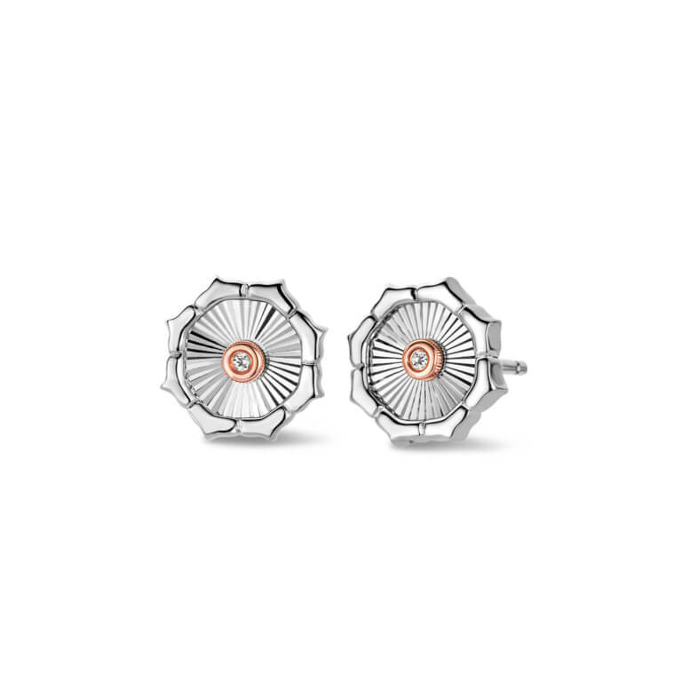 Clogau Silver Nos Da White Topaz Stud Earrings