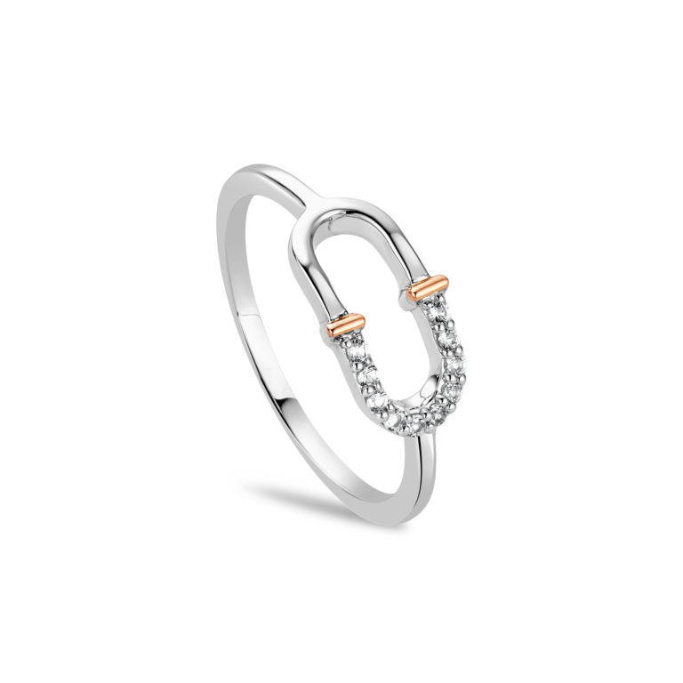 Clogau Silver Connection White Topaz Ring