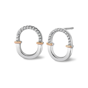 Clogau Silver Connection White Topaz Earrings