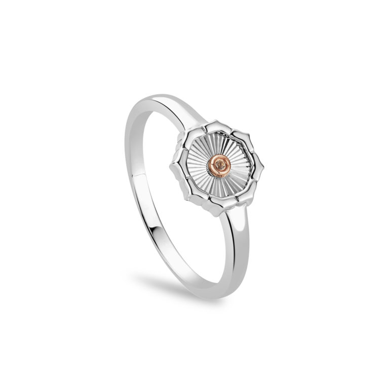 Clogau Silver Nos Da White Topaz Ring